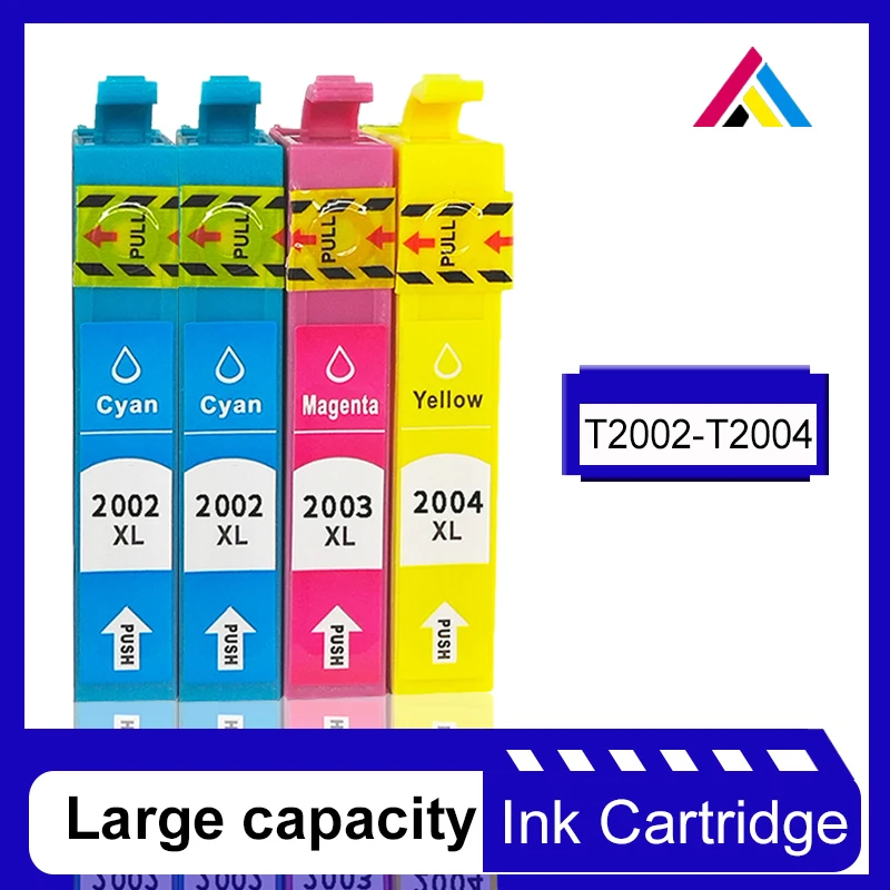 

CSD T200XL Ink Cartridges For Epson T2001 T2002 T2003 T2004 Workforce WF 2510 2520 2530 2540 XP-100 XP 200 300 310 400 410