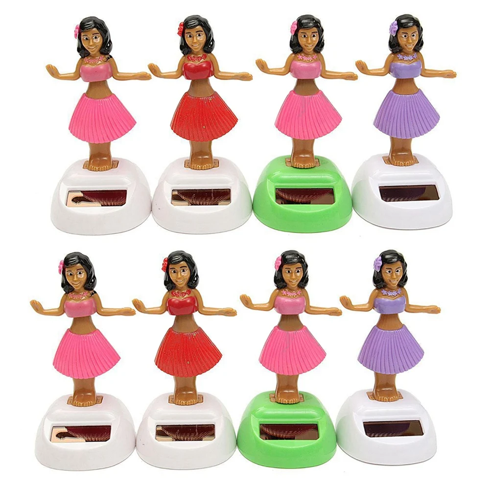 

8X Solar Powered Dancing Hula Girl Swinging Bobble Toy Gift for Car Decoration