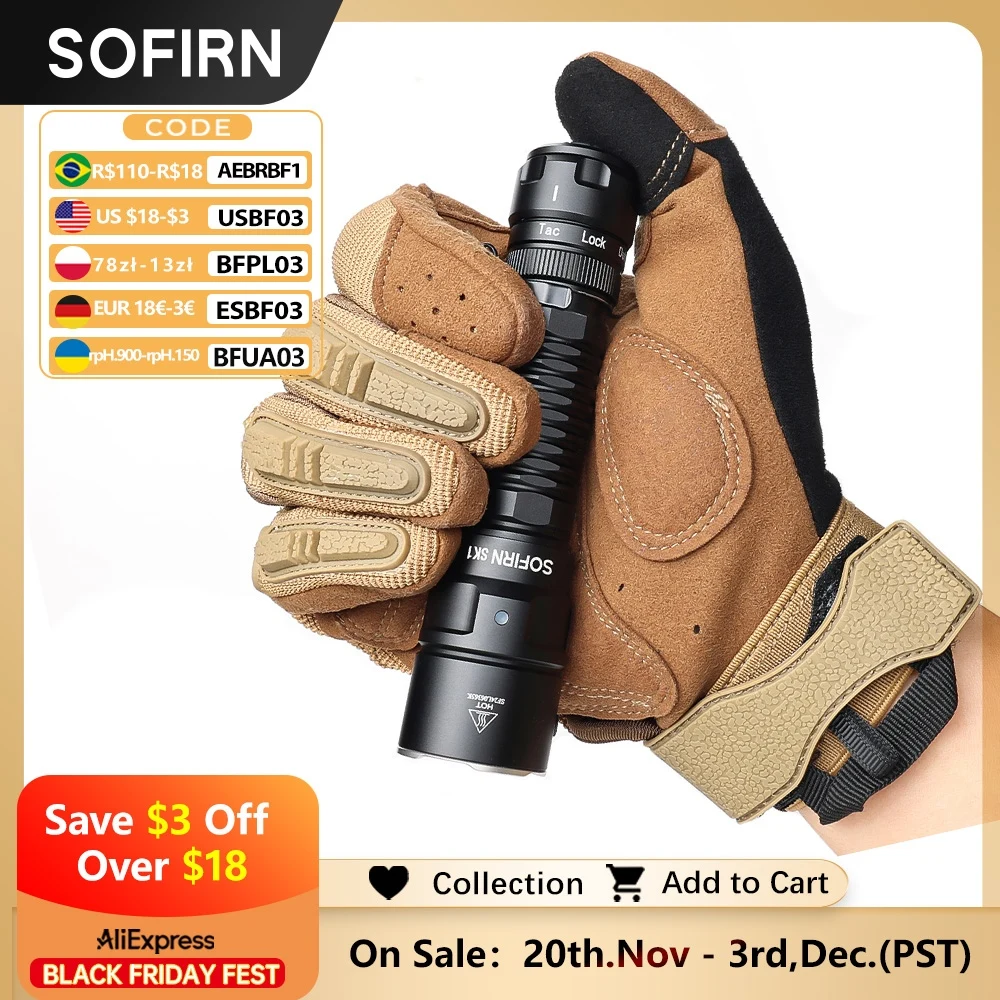 

Тактический фонарик Sofirn SK1 1300LM