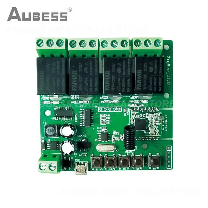 

5/12/32v Rf Receiver Dc Relay Module Remote Receiver Intelligent Light Receive Relays Ewelink 4ch Green Smart Light Controller