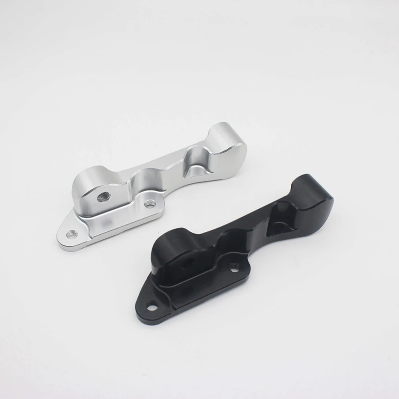 

2X Motorcycle Brake Caliper Bracket Adapter For Vespa GTS 300 GTS300 Accessories Aluminum (Black)