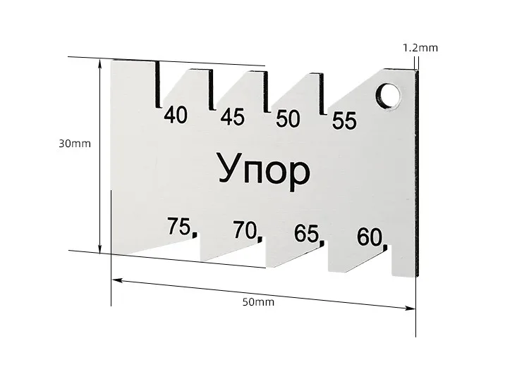

Machining Thread Cutting Gauge Stainless Steel Angle Arc Model Angle Measuring Tool Gauging Tools Gauges.