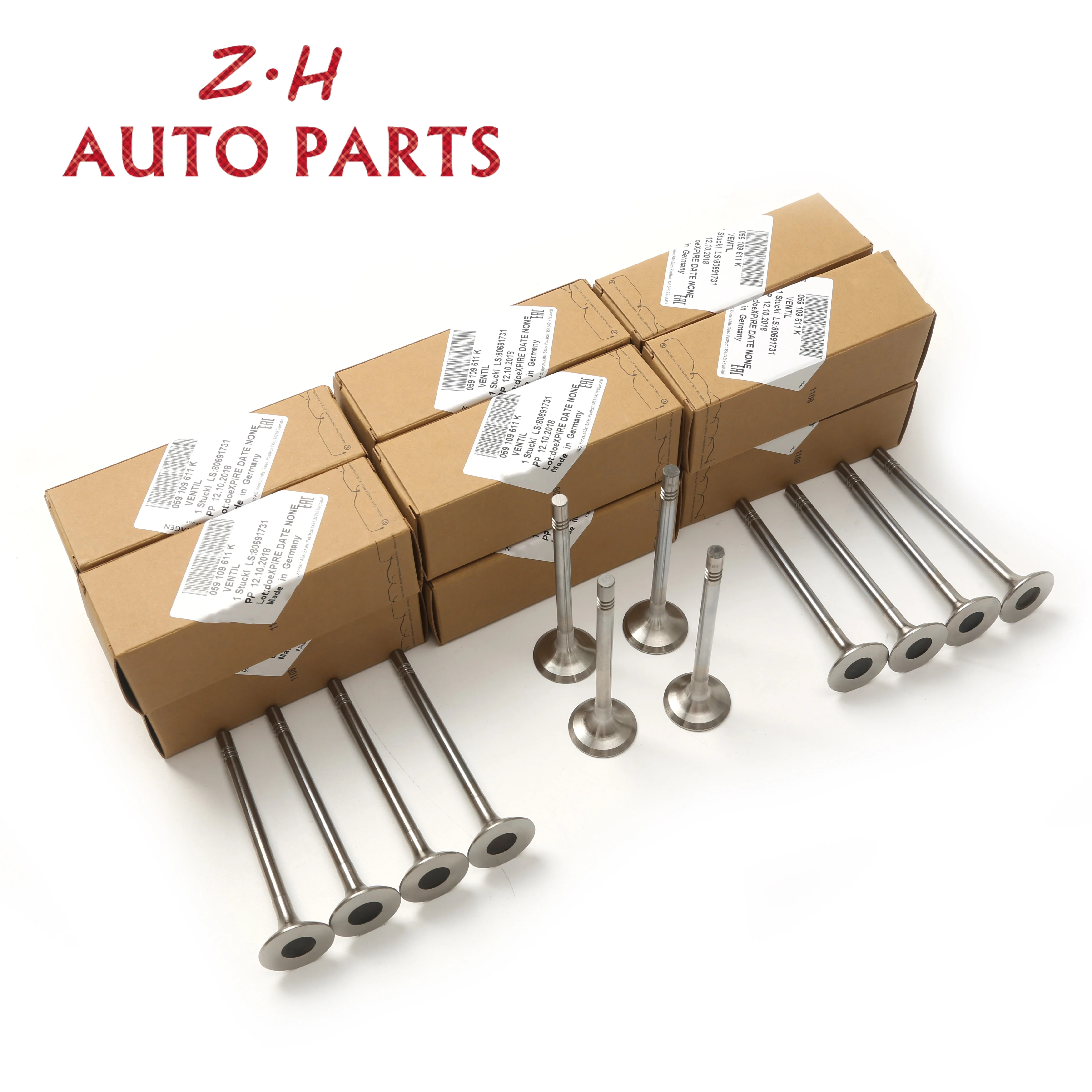 

Engine Exhaust Valve Kit 12Pcs For Audi A4 A5 Convertible A6 Avant A7 Q5 Q7 VW PHAETON TOUAREG 3.0 V6 TDI 059109611M 059109611K
