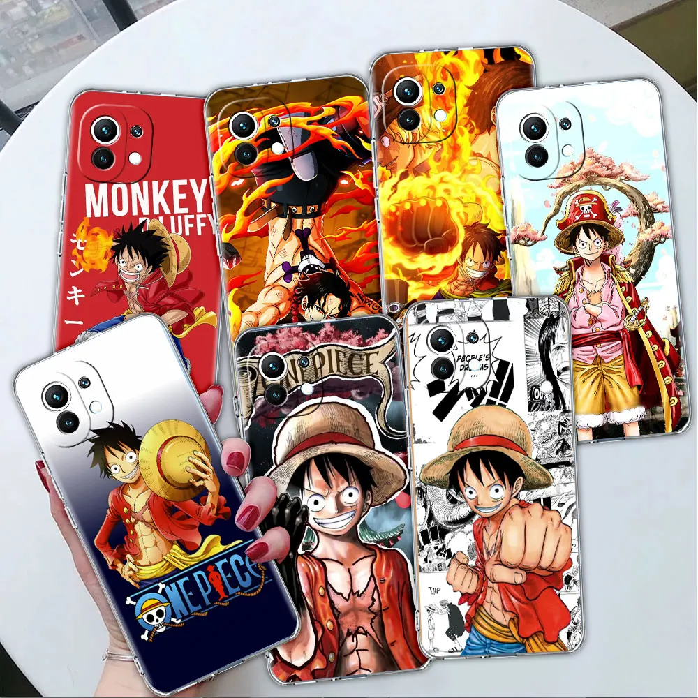 

Case For Xiaomi Poco X3 NFC 11T Pro 11 Lite 10T 12 9T 13 X5 X4 F3 M5 M3 F1 12T Clear Silicone Phone Cover Anime Manga One-Piece