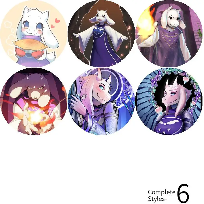Мягкая брошь-значок Toriel с аниме персонажами игры значок якорем периферийные