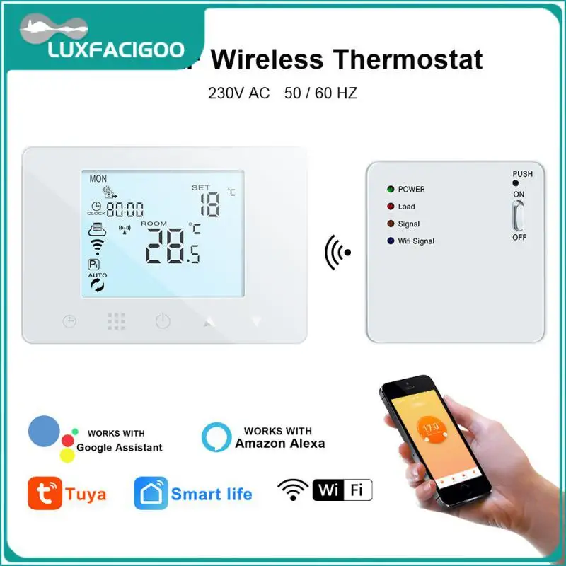 

Wireless Wall Thermostat Lcd Display Ntc Temperature Sensor For Floor Heating Electric Gas Temperature Controller Wifi