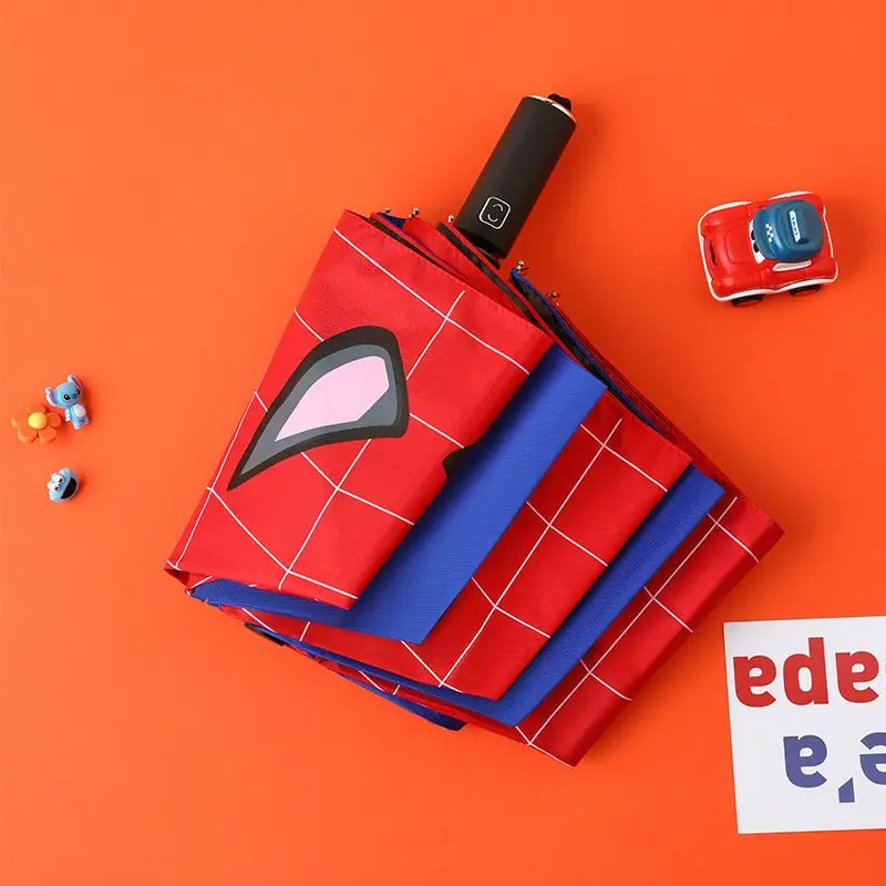 Детский виниловый Зонт Человек-паук портативный автоматический зонтик от солнца