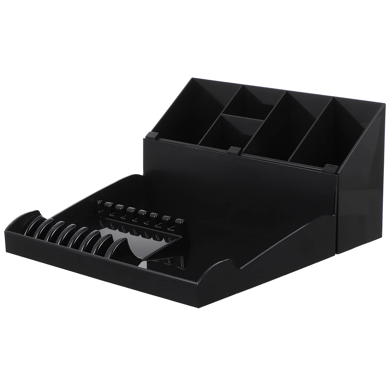 

Hairdressing Tool Storage Scissor Holder Clip Desktop Comb Abs Haircut Organizer