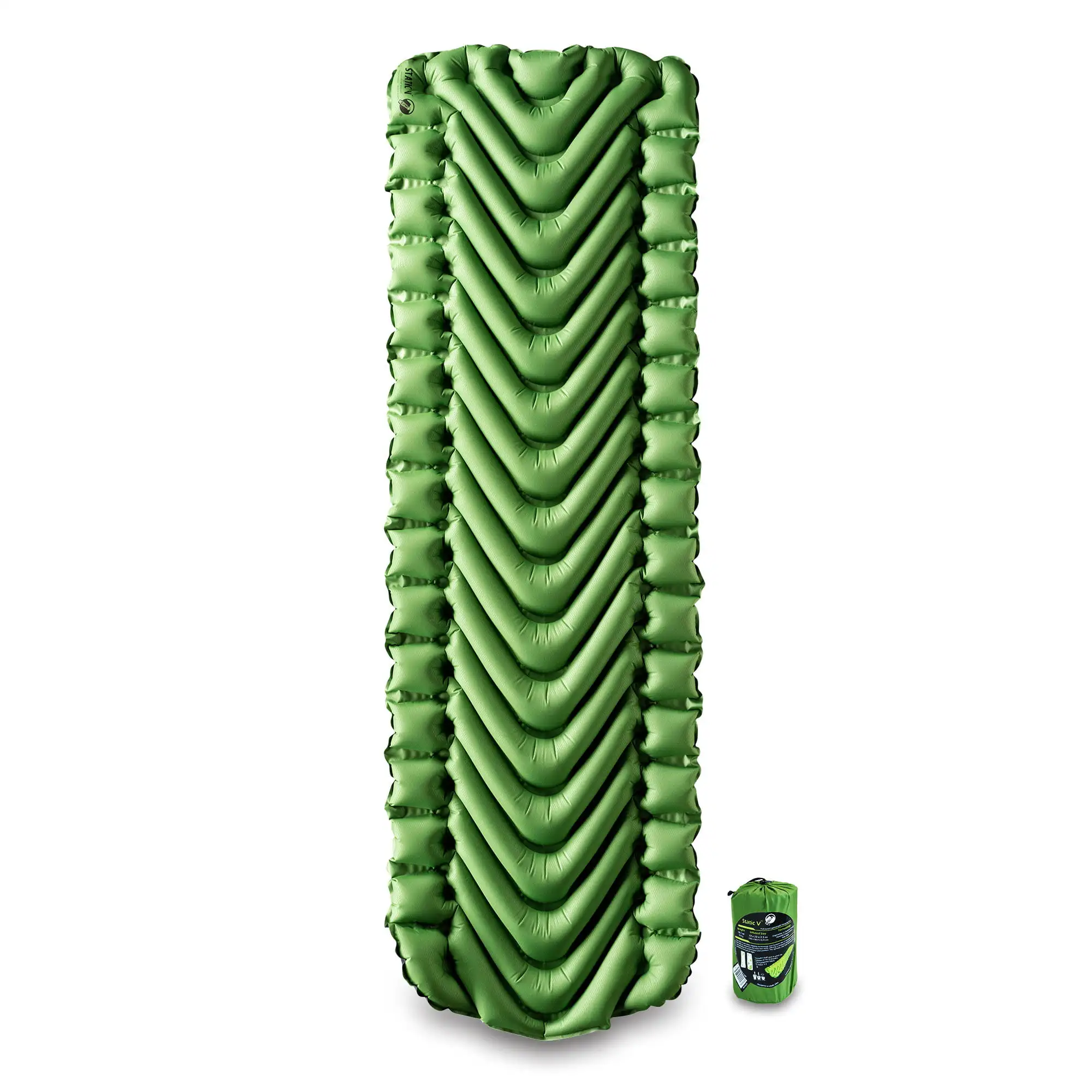 

Static V Sleeping Pad, 72" x 23" x2.5", Green
