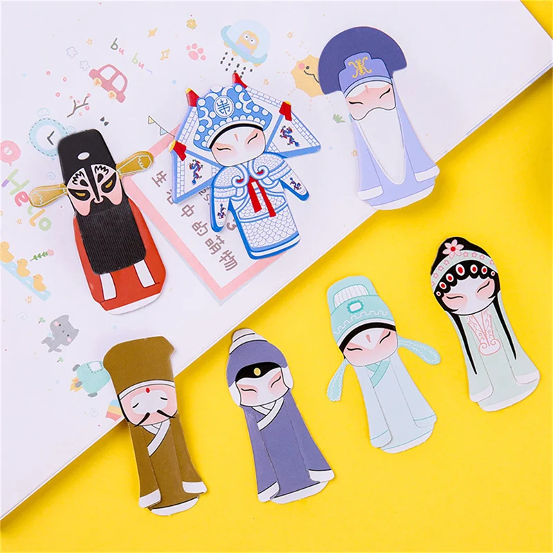 

7 шт., бумажные маркеры «Пекинская Опера»