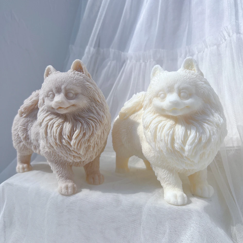 Помаранский щенок фотоформа животные щенки соевый воск Силиконовая Форма Собака