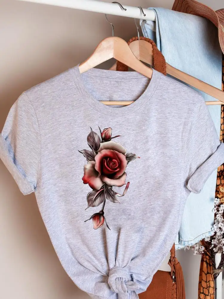 

Женская летняя футболка с коротким рукавом и принтом, в стиле 90-х