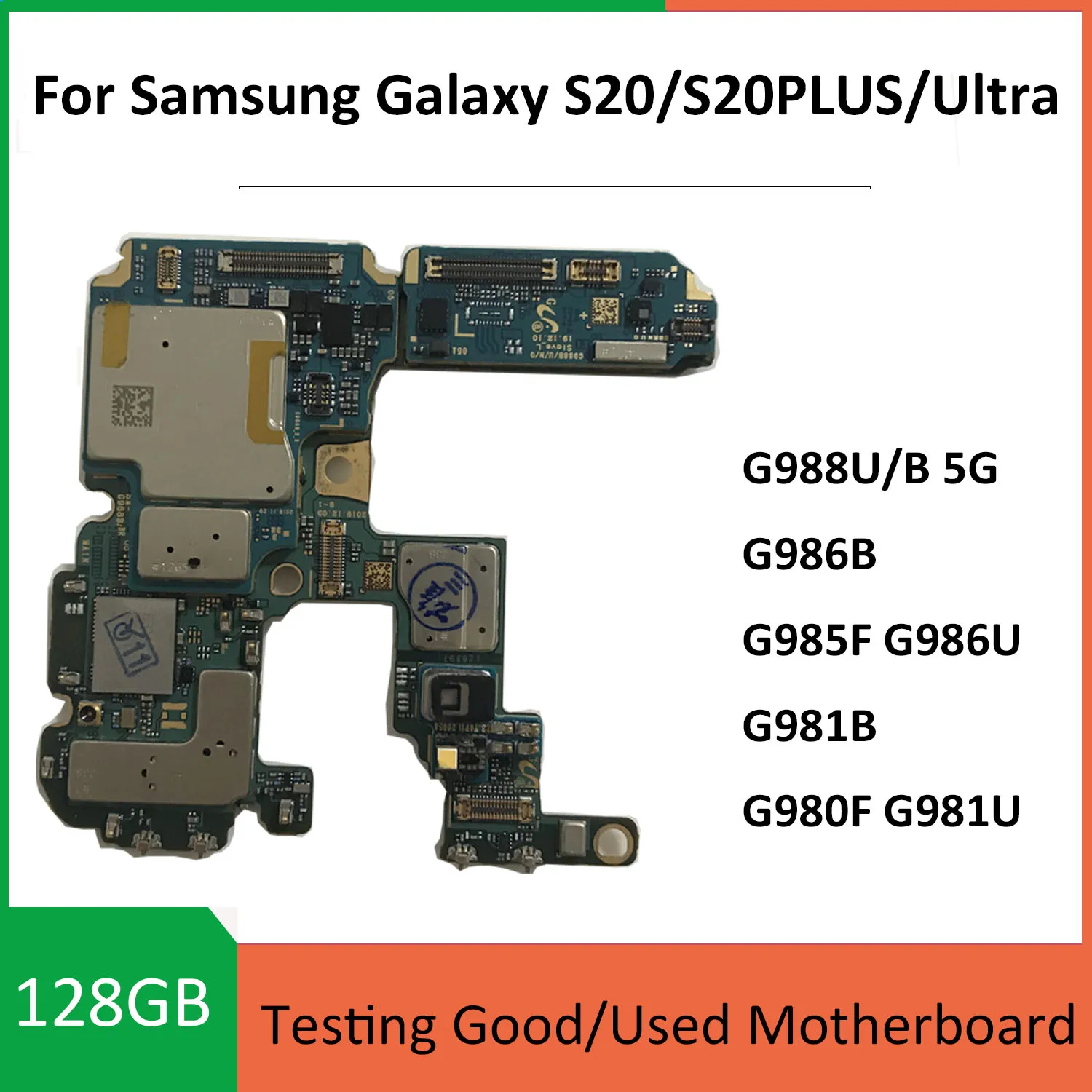 Материнская плата для Samsung Galaxy S20 Ultra G980F Plus G985F G981B G986B G986U G981U G988B G988U 5G оригинальная