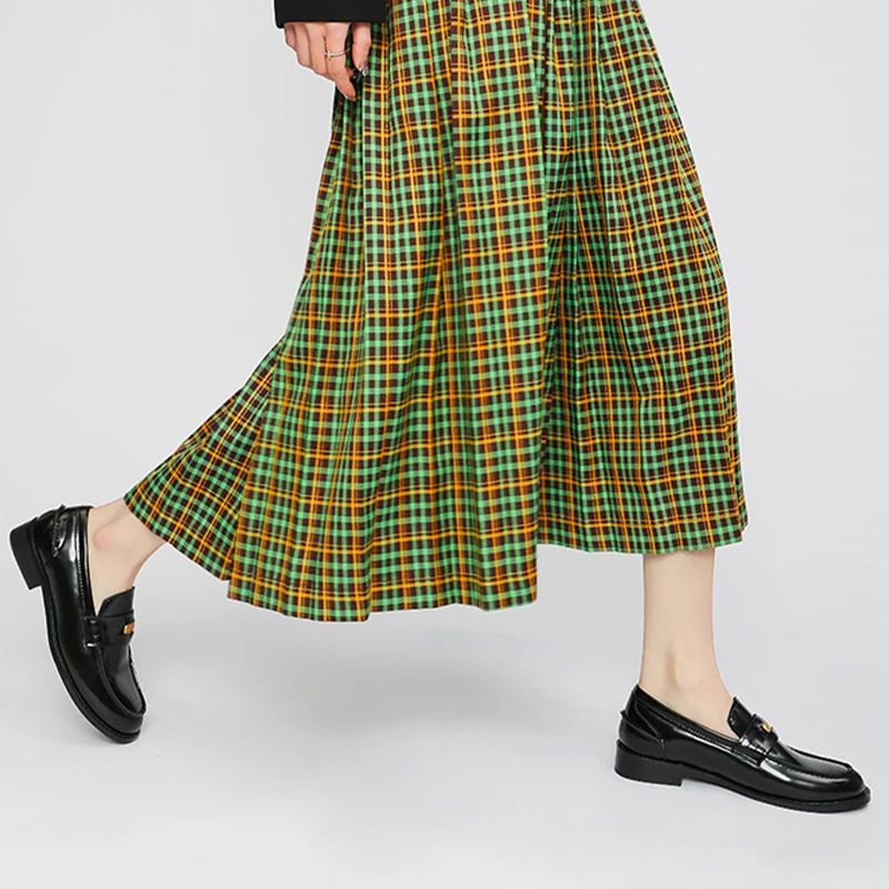 Loafers Women 2023 New Arrival Slip on Gold Coin Deco Round Toe Oxford Shoes 2.5cm Heel Office Lady Flats