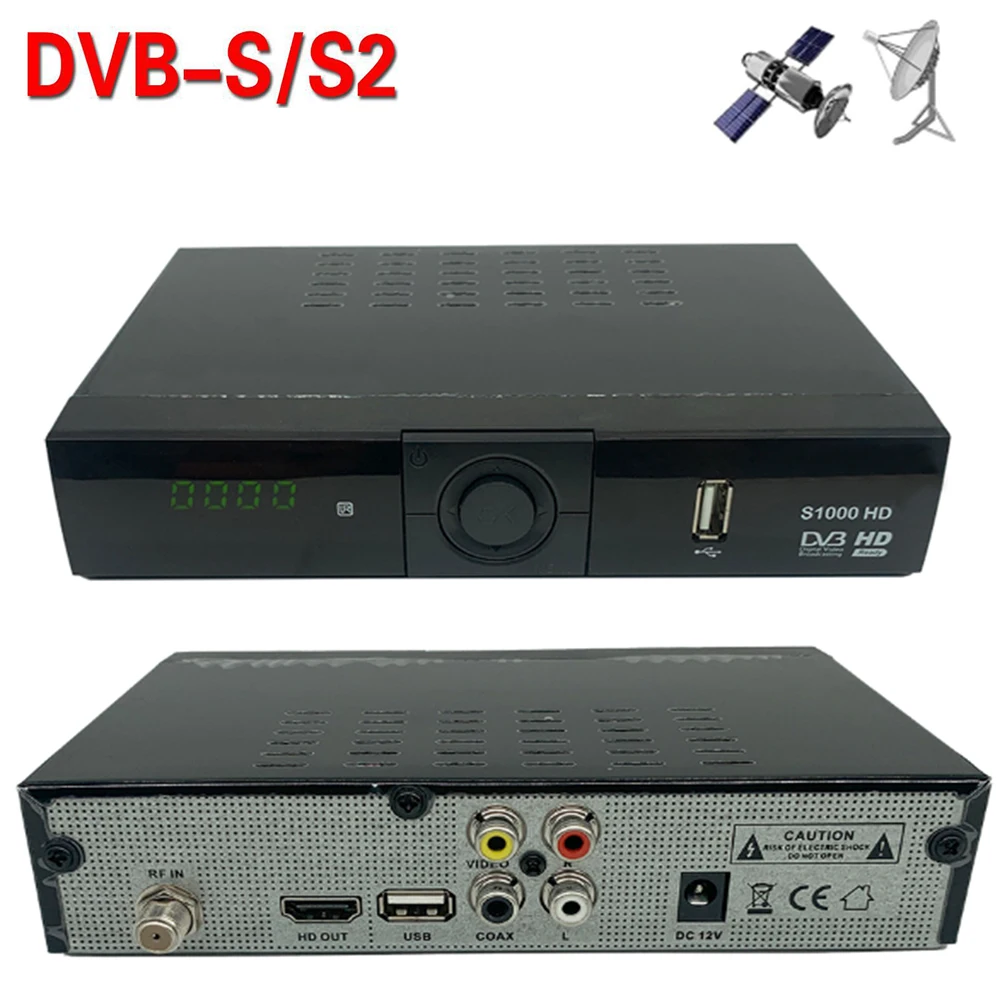 

DVB S2 Цифровой спутниковый ресивер S1000 Plus 1080P HD DVB-S2 поддержка CS USB Wifi Youtube DVB S2 телеприставка