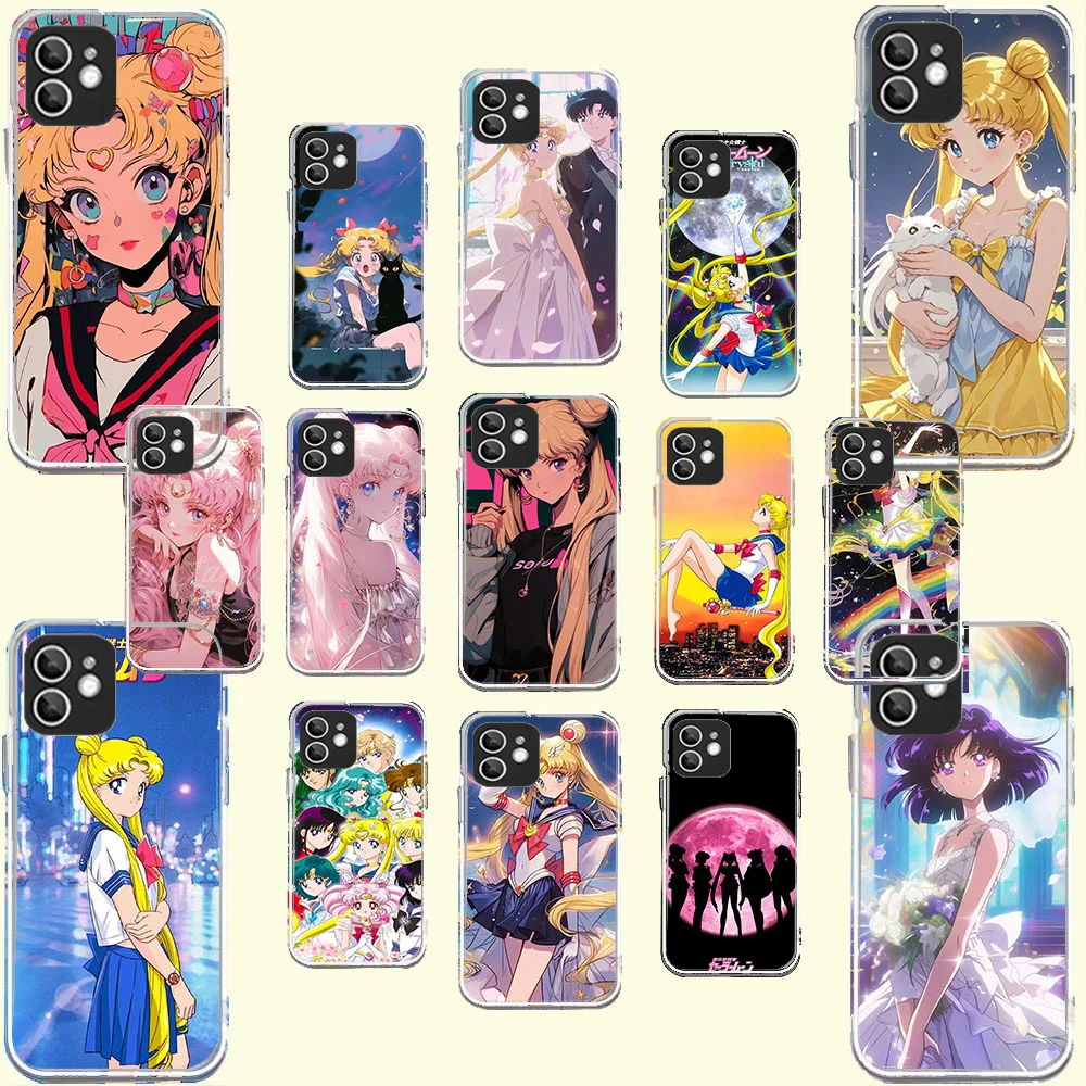 Прозрачный силиконовый чехол WB-25 Sailor Moon для Moto G42 50 51 52 60 62 71 72 84 85 200 Edge 40 pro Ultra
