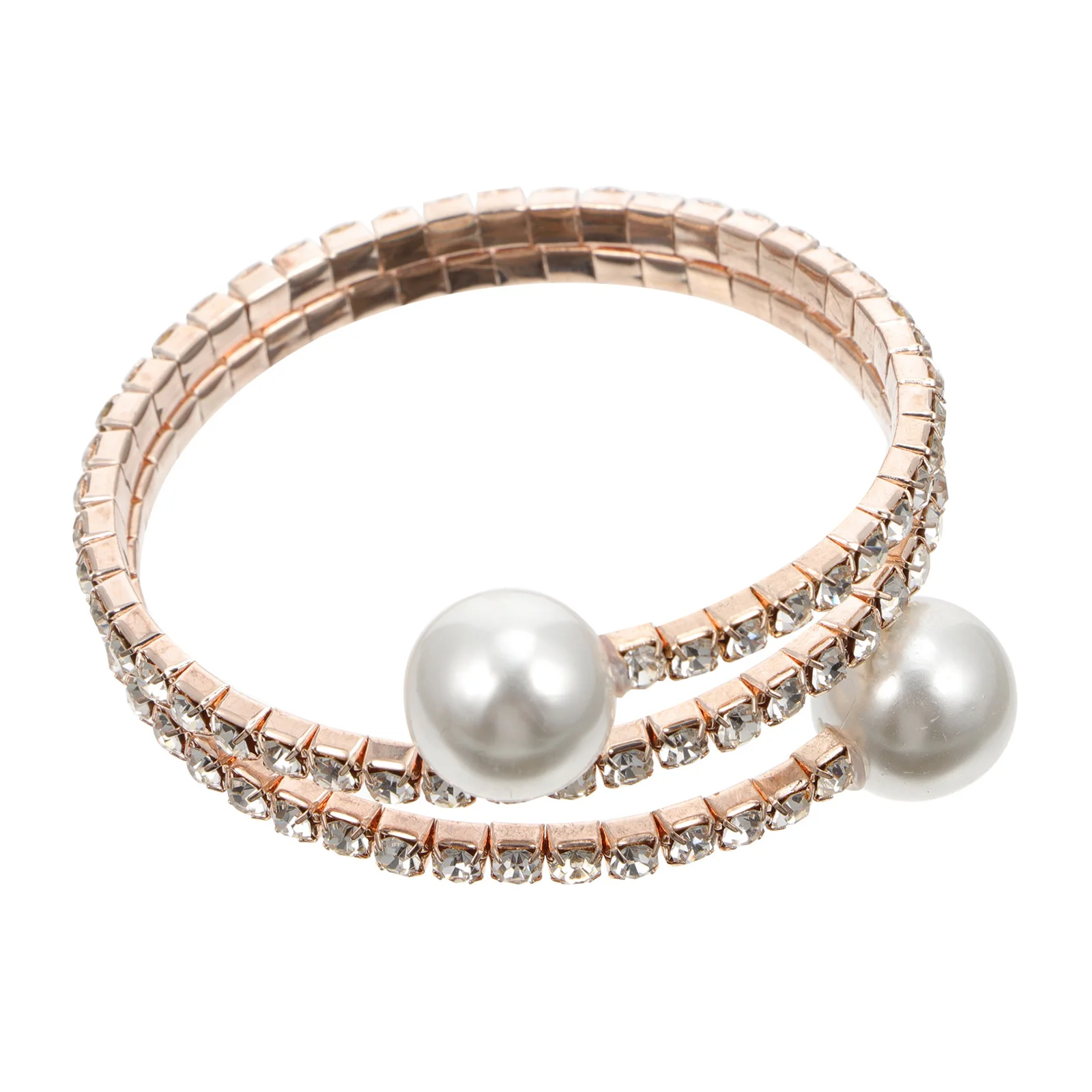 

1Pc Prime Sturdy Durable Chic Rhinestone Bracelet Pearl Bracelet Fashionable Bracelet