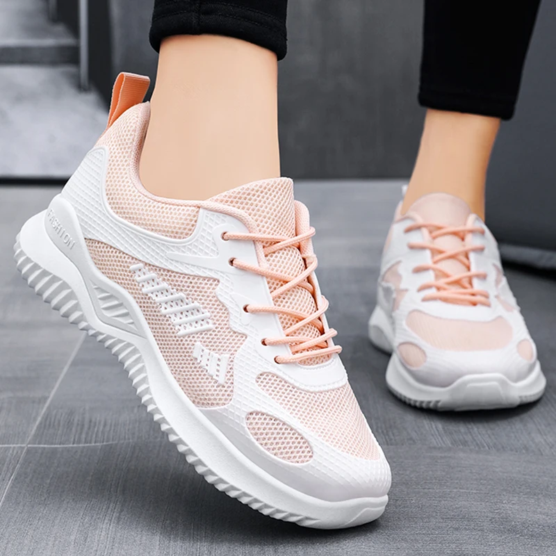 2023 Breathable Women's Vulcanized Shoes Lightweight Women Sneakers Outdoor Anti-slip Female Casual Shoes Summer Soft Flat Shoes