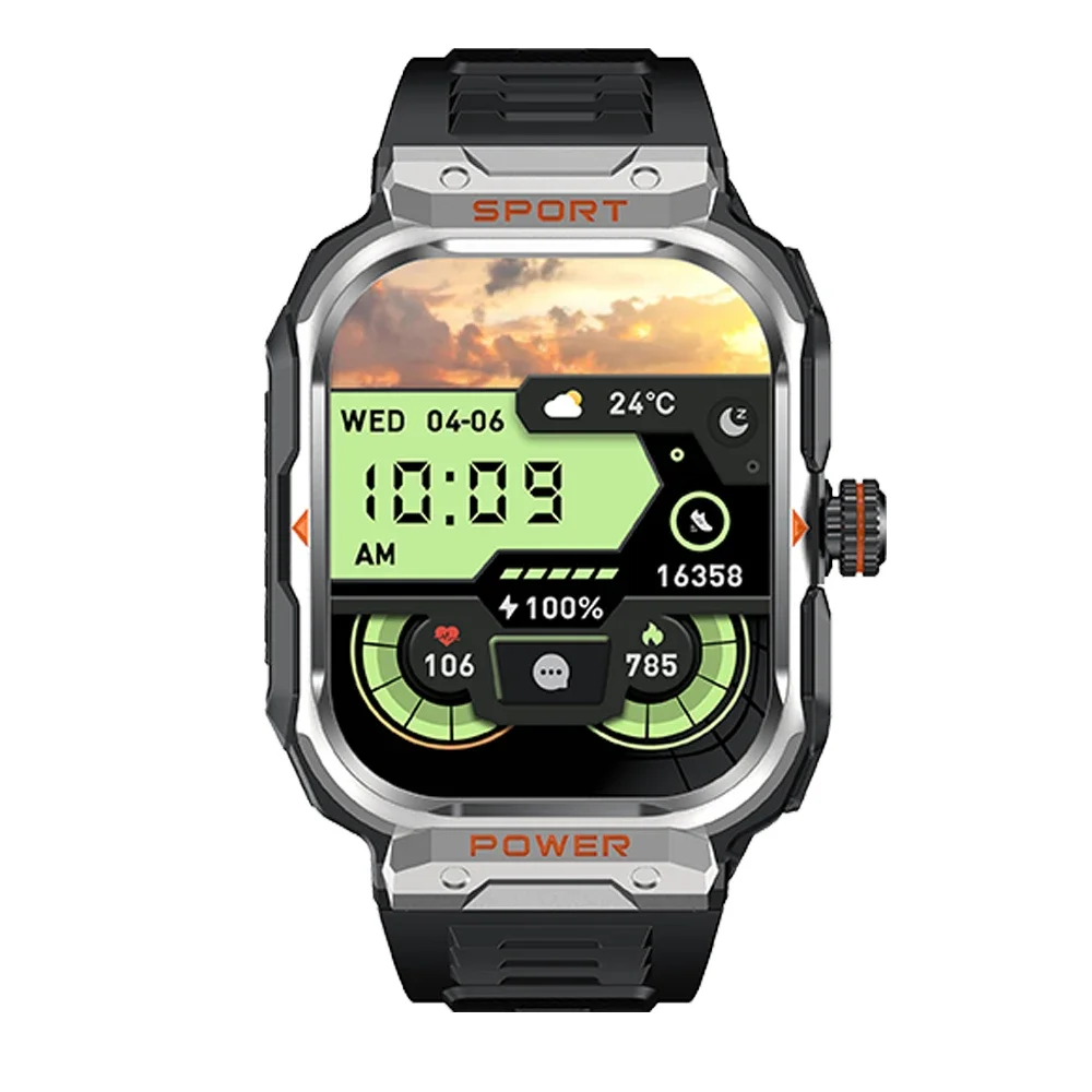 Смарт-часы GT55 TWS BT с 2 1-дюймовым сенсорным экраном спортивные умные часы NFC Health