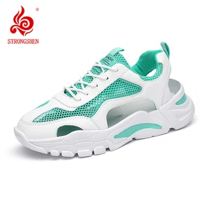 STRONGSHEN Men Sandals Outdoor Non-slip Breathable Fashion Couple Mesh Beach Sandals Casual Shoes Me in India
