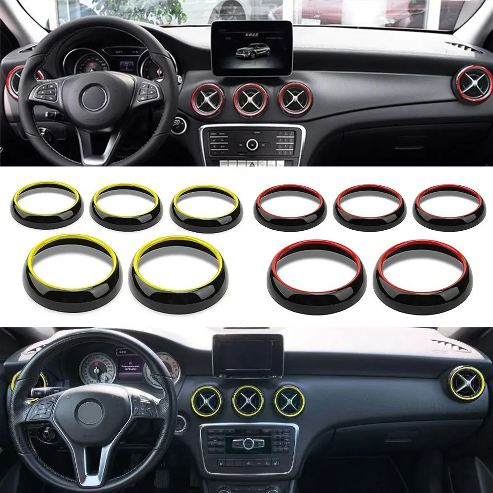 

For Mercedes Benz CLA GLA Two Color Decorative Automobile Air Conditioner Air Outlet Cover Ring