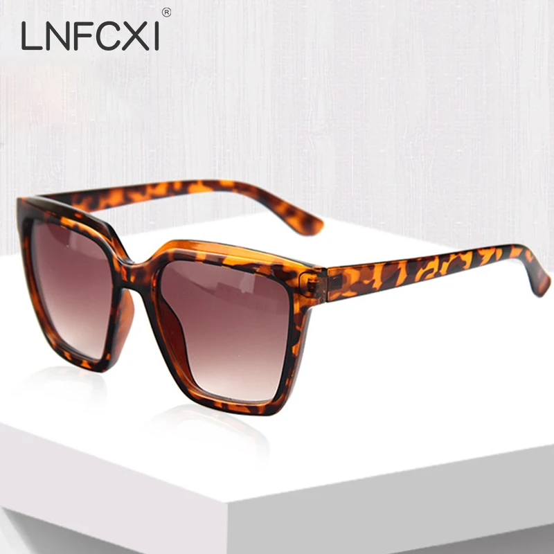 

LNFCXI New Fashion Vintage Sunglasses Women Brand Designer Retro Square Sun Glasses Female Ins Popular Colorful Square Eyewear