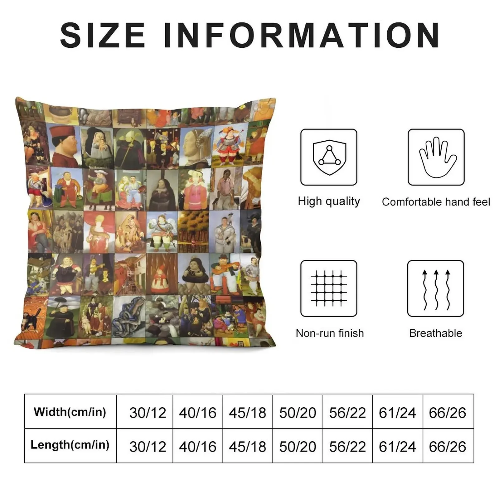 Чехол для подушки Fernando Botero аниме девушка полиэстер