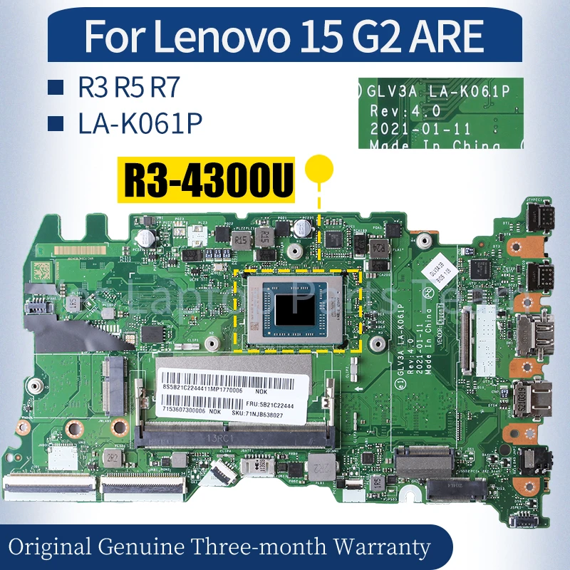 

LA-K061P для Lenovo ThinkBook 15 G2 Это материнская плата для ноутбука 5B21C22444 5B21C16278 5B20Z68502 R3 R5 R7 материнская плата для ноутбука