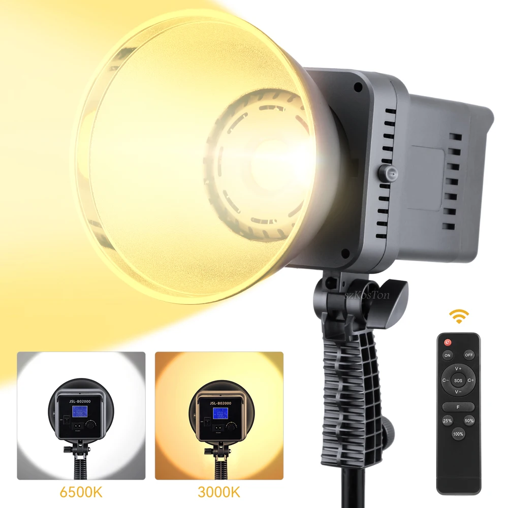 Enlarge 100W LED Video Light Photography Bi-color Stuido Lamp Professional Continuous Light Mount for Youtube Shooting Portrait