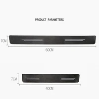 for volvo s60 s90 v40 v60 v90 xc40 xc60 xc70 xc90 leather carbon fiber decor decal car door sill protector stickers