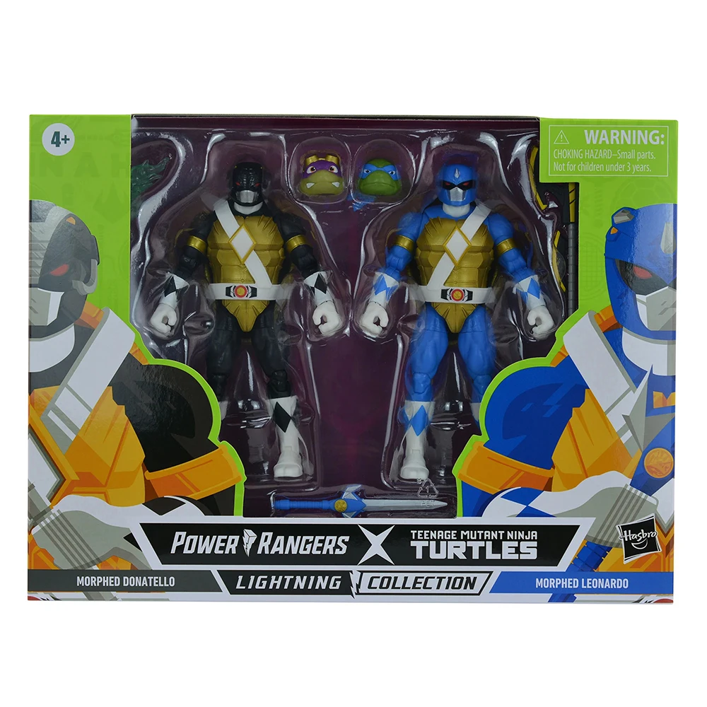 

[In-Stock] Hasbro Power Rangers X Teenage Mutant Ninja Turtles Morphed Donatello and Morphed Leonardo Action Figure Toy F2966