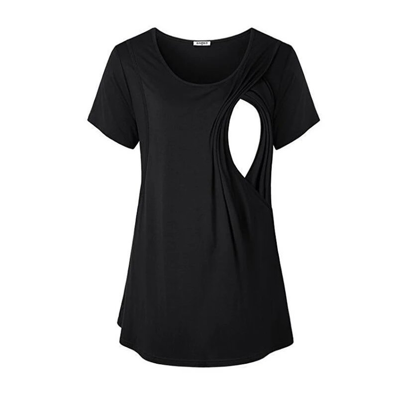 

Новинка 2022, летняя одежда для беременных, женская многослойная футболка с коротким рукавом для кормящих мам, топ для грудного вскармливания, женская одежда