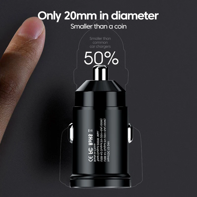 200W Mini Car Charger USB C QC3.0 PD Type C Car Super Fast Charging Adapter For iPhone 14 13 Pro Max Huawei Samsung Xiaomi Phone images - 6