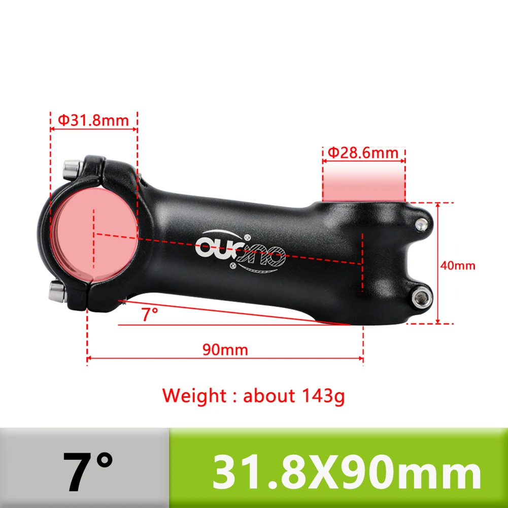 

31.8mm Bicycle Handlebar Stem 7 Degrees Lightweight Bike Stem For Mountain Road Bike MTB Aluminum Alloy Bicycle Parts Bicicleta