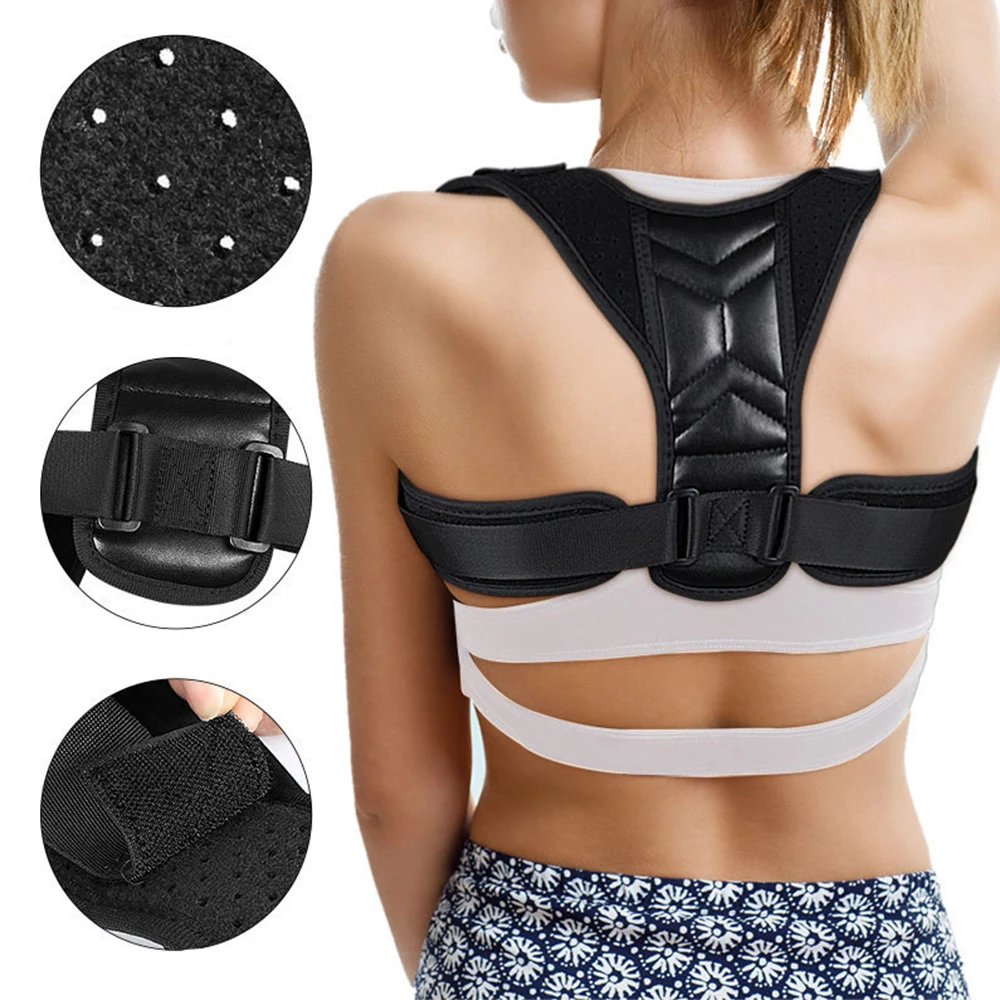 Medical Adjustable Back Posture Corrector Shoulder Clavicle Support Correction Belt for Men Women Humpback Seated | Спорт и