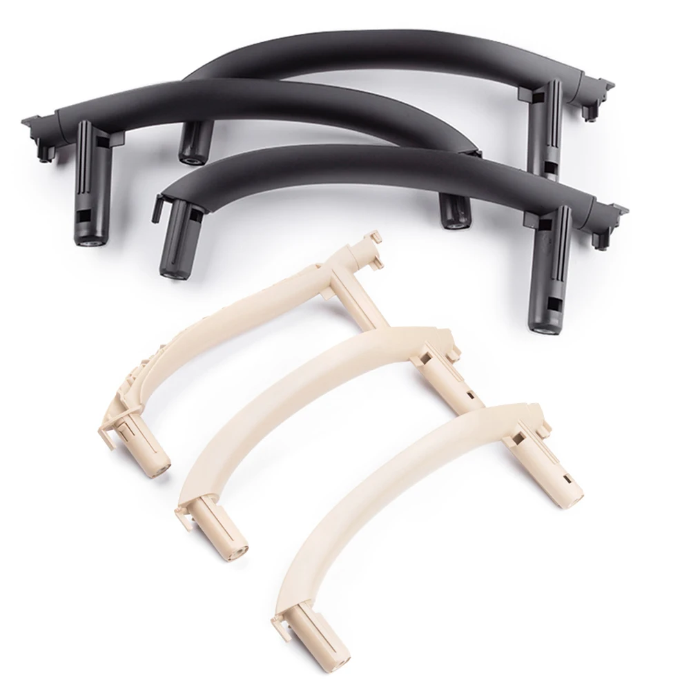 

3PCS Car Inner Door Handle Pull Trim Interior Holder Cover For BMW X5 X6 F15 F16 F85 F86 2014 2015 2016 2017 2018 Beige/Black
