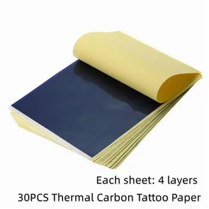 30PCS Tattoo Transfer Papers A4 Size Tattoo Thermal Copier Stencil Papers for Tattoo Quadruple Transfer Machine Accessories