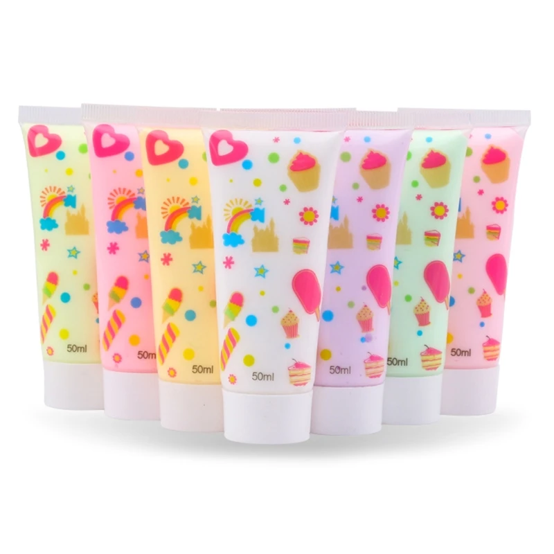 50 г имитация кремовой глины клейкий гель многоцветный поддельный клей для