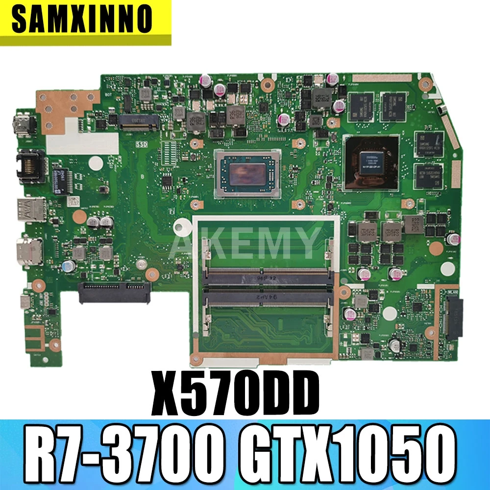 

X570DD Motherboard For Asus TUF YX570D YX570DD X570D X570DD Laptop motherboard Mainboard R7-3700 CPU GTX1050 GPU