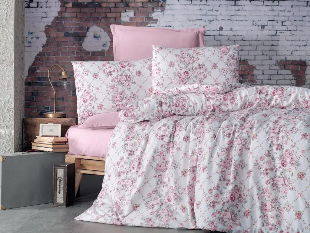 

Land Of dowry Alona Double Personality Duvet Cover Set Powder