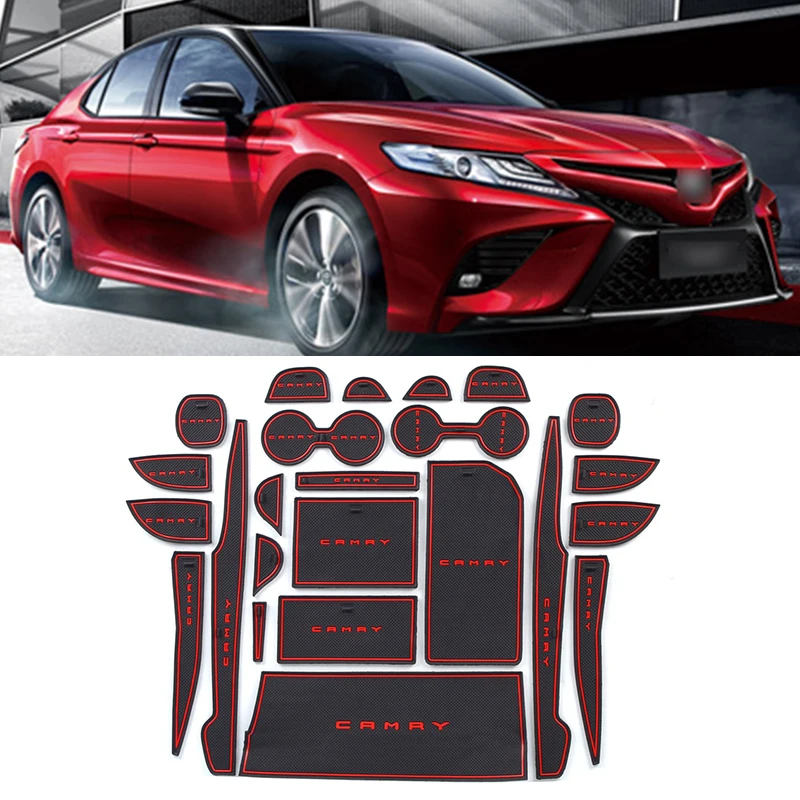 Набор из 24 резиновых Противоскользящих ковриков для Toyota 8th Camry 2018 2019 2020 2021
