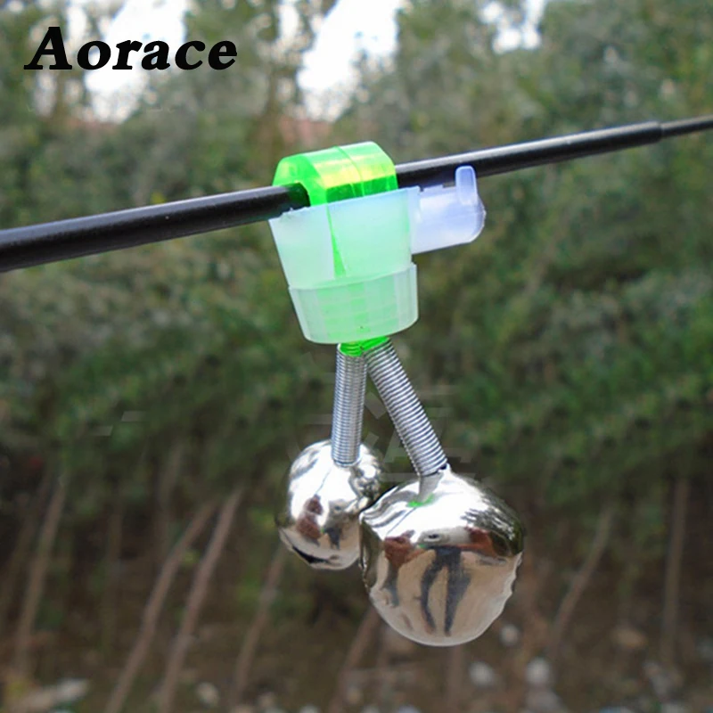 

Aorace 5Pcs Fishing Bell Bite Alarms Fishing Rod Clamp Tip Clip Bells Ring Carp Fishing Accessories Tackle Fish Alarm