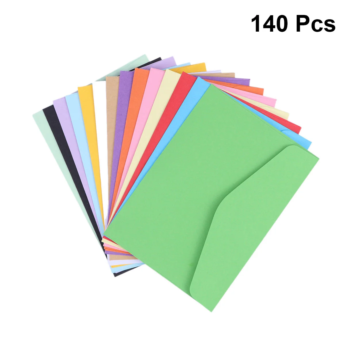 

Мини-конверты карамельных цветов, s-образные, канцелярские товары, подарочные цветные конверты, конверты для офиса с фотографией, 140 шт.