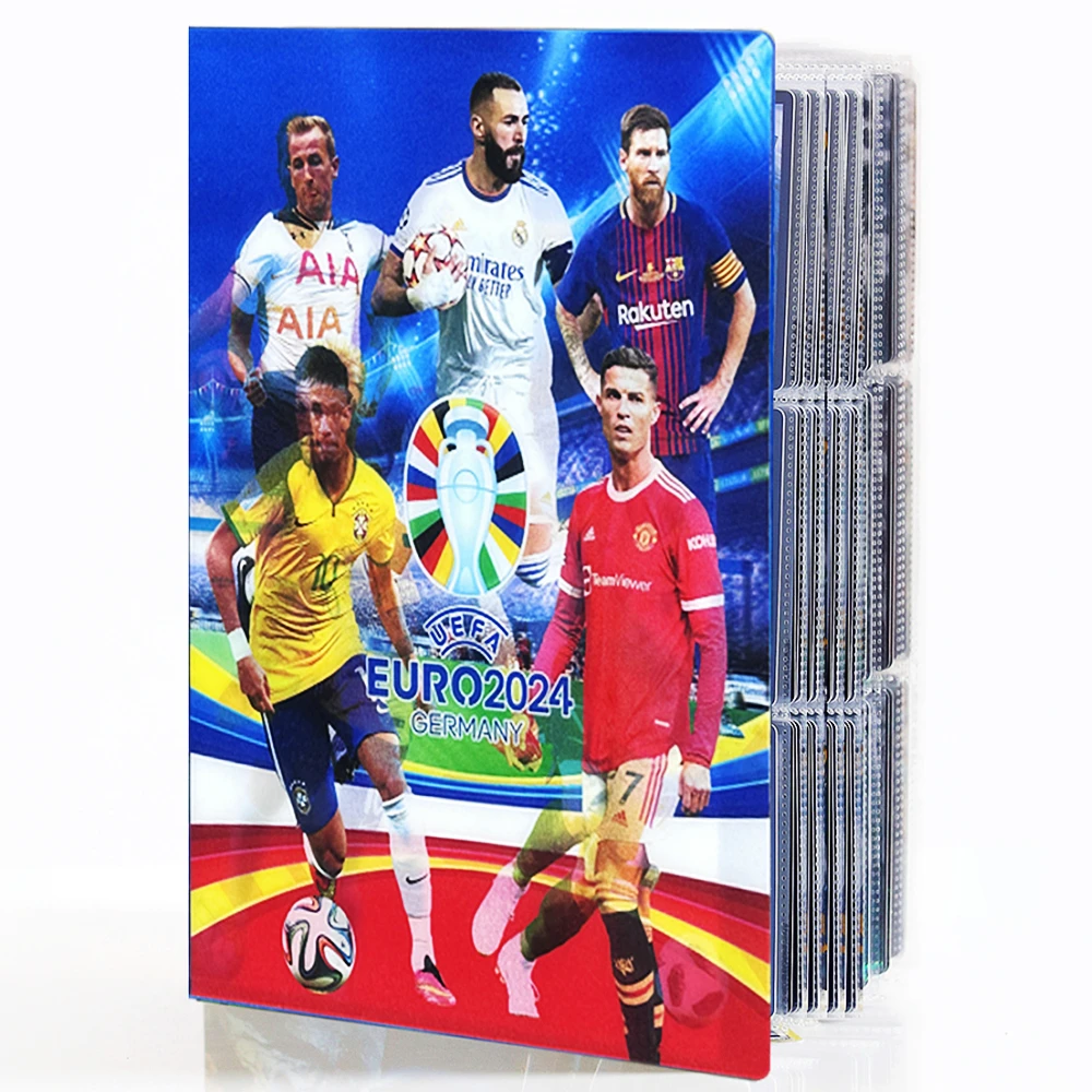 

Football Star 3D Holographic Large 432 PCS Card Album Book Ballsuperstar Binder Notebook Protection Game Collectible Card Holder