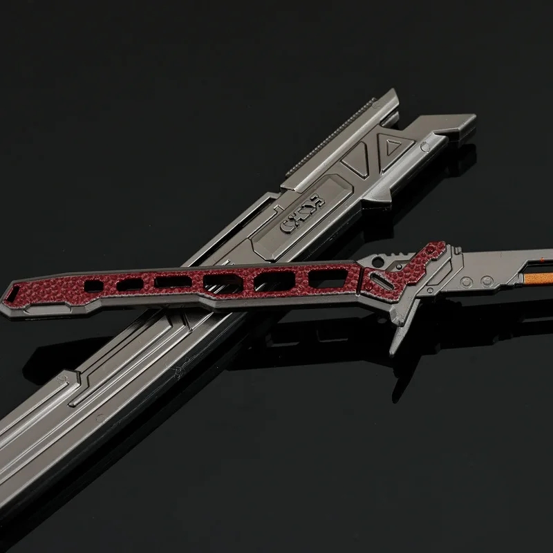 Фото 30 см Arena Breakout Cyberpunk Katana Совместные модели Брелок Игровая периферия Модели меча с оболочкой Украшения №5