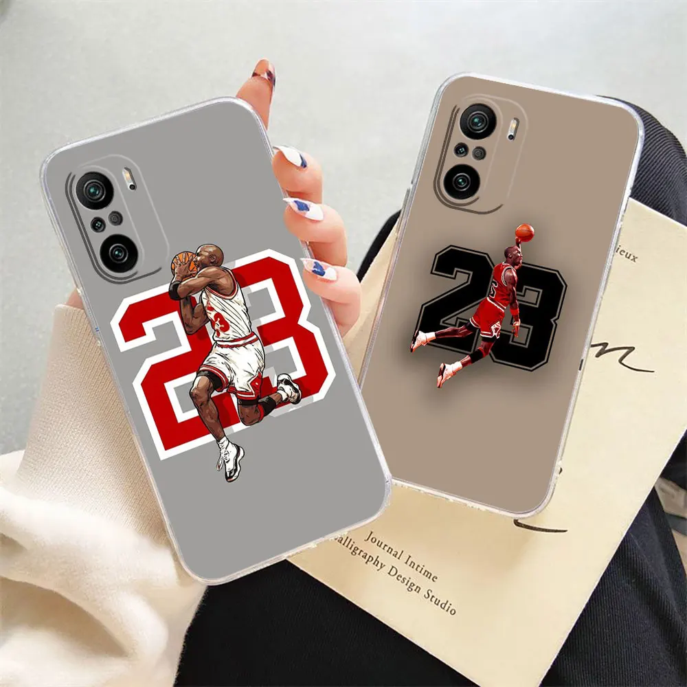 

Clear Phone Case For Redmi K60 K50 K40 K40S K30 K20 12C 10X 10A 9T 9A 9 8 CC9 CIVI 2 Pro Case Funda Sports Basketball Shooting