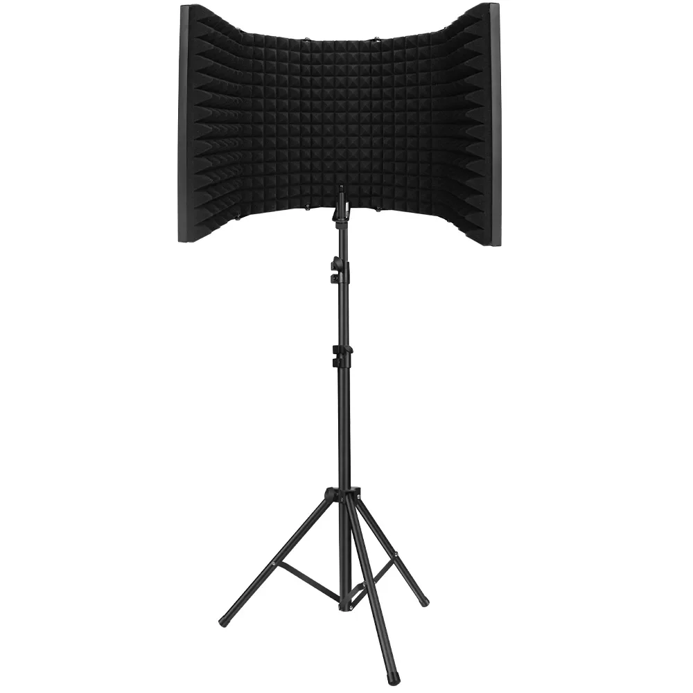 

Isolation Shield 3 Panel with Stand Sound-proof Plate Acoustic Foams Panel Foam for Studio Recording Bm800