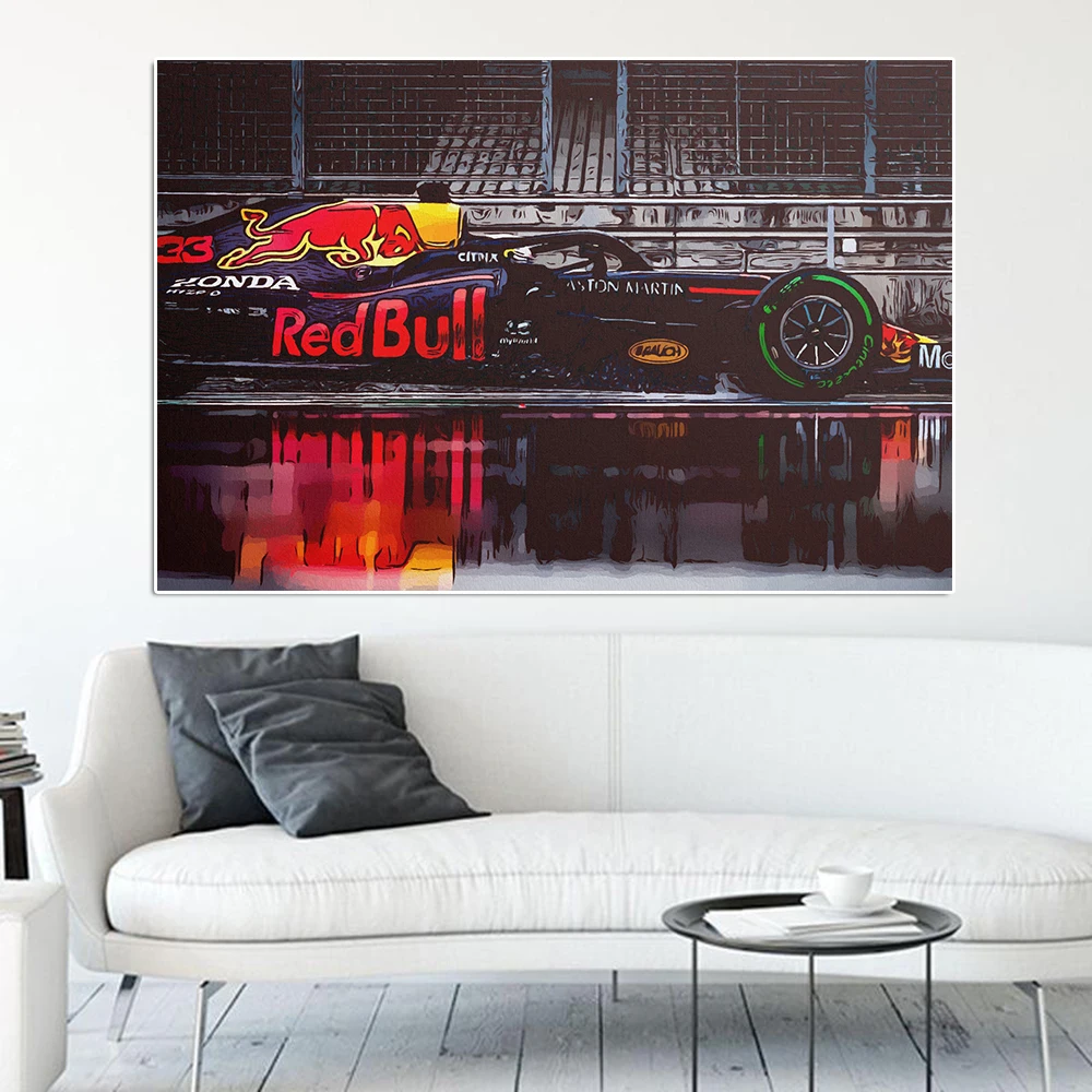 Формула гонщика верстаппен спортивный автомобиль граффити Художественная