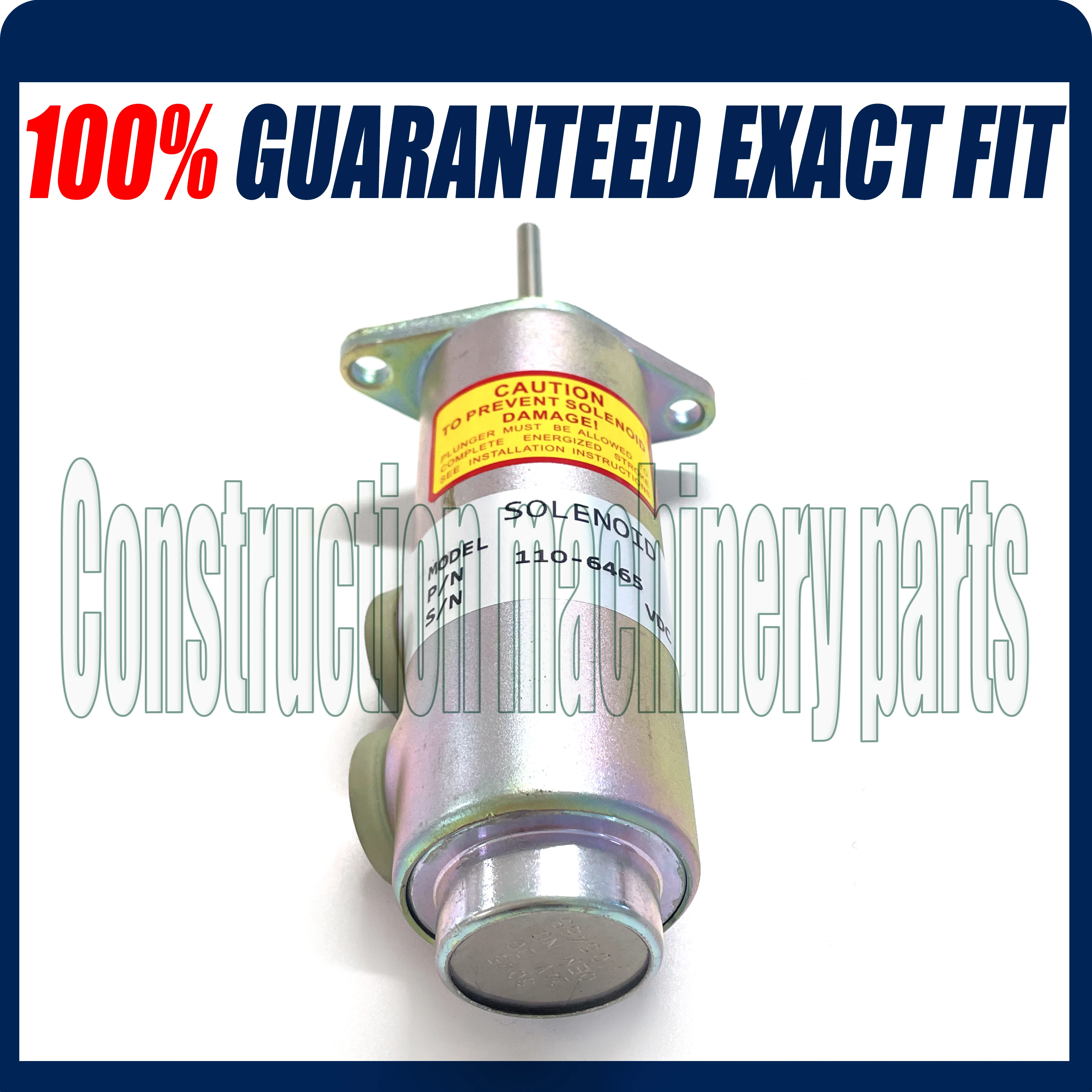 Fuel Shut Off Solenoid Valve 6T-4122 for Caterpillar 110-6465 24V - Free shipping |