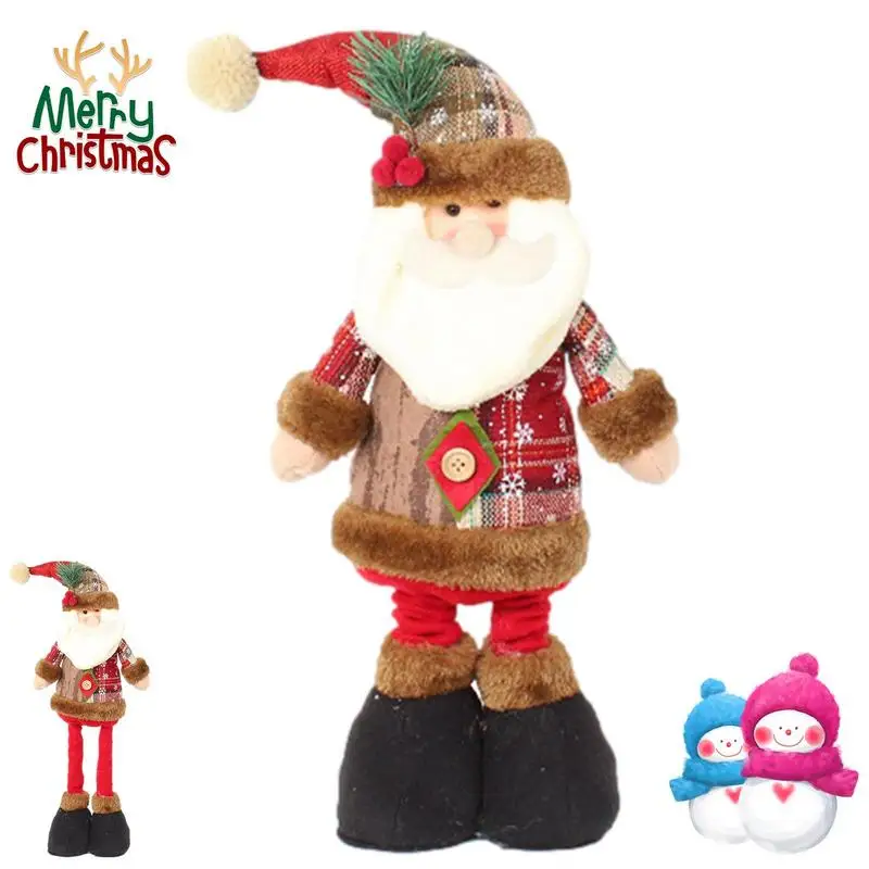 

Рождественская Выдвижная кукла, вертикальное украшение, снеговик/олень/Санта, домашний декор, Рождество, Новинка